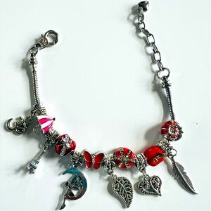 Color Me Red Charm Bracelet (8 inches)